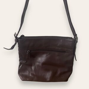 Tignanello brown leather shoulder bag
